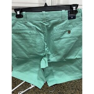 j crew NWT green 9"‎ chino shorts men's 35